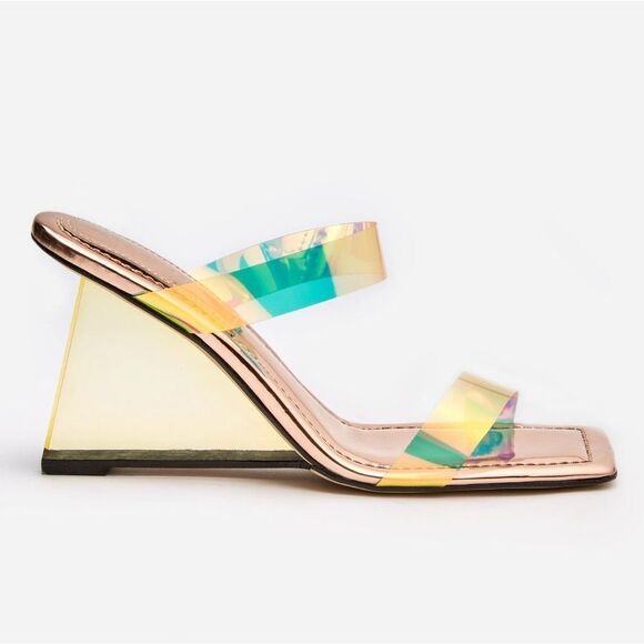 NIB Good American CINDER-F*CKING-RELLA WEDGE - Picture 3 of 12